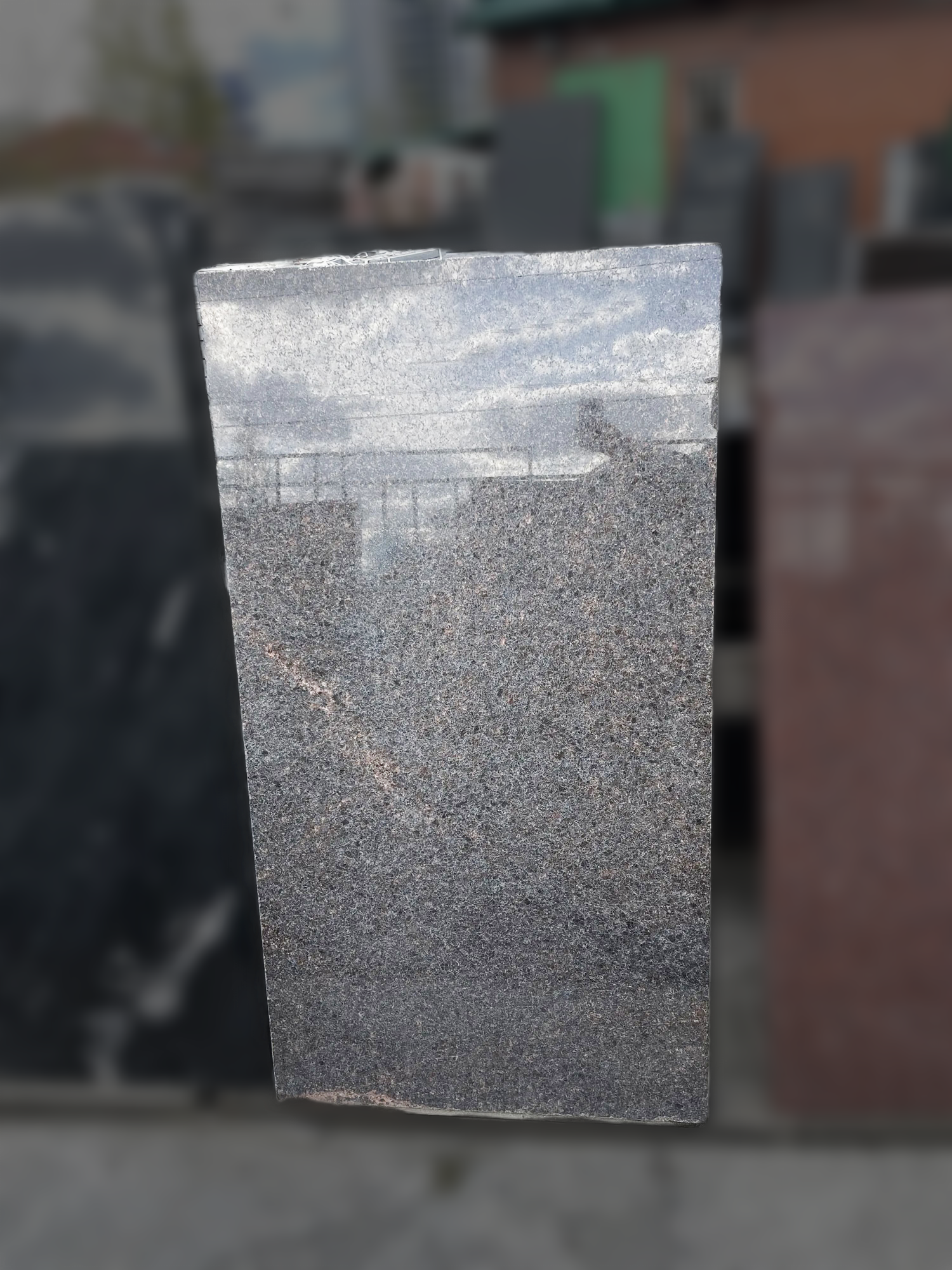 Комплект памятника П72 прямоугольный гранит Дымовский 130*70*8 см