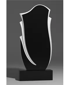 Комплект памятника ДВ10 120*60*7 см, черный Габбро-Диабаз