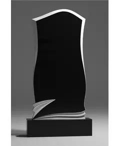 Комплект памятника ДВ11 120*60*7 см, черный Габбро-Диабаз