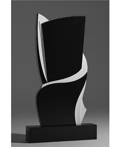 Комплект памятника ДВ14 120*60*7 см, черный Габбро-Диабаз