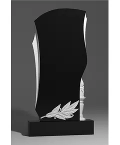 Комплект памятника ДВ15 120*60*7 см, черный Габбро-Диабаз