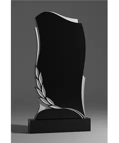 Комплект памятника ДВ16 120*60*7 см, черный Габбро-Диабаз