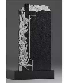 Комплект памятника ДВ17 120*60*7 см, черный Габбро-Диабаз