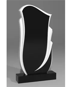 Комплект памятника ДВ19 120*60*7 см, черный Габбро-Диабаз