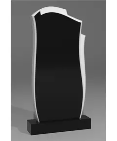 Комплект памятника ДВ21 120*60*7 см, черный Габбро-Диабаз