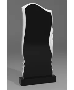 Комплект памятника ДВ22 120*60*7 см, черный Габбро-Диабаз