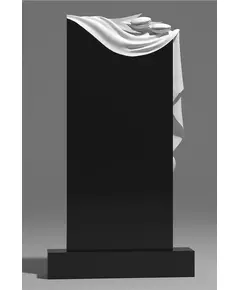 Комплект памятника ДВ23 120*60*7 см, черный Габбро-Диабаз