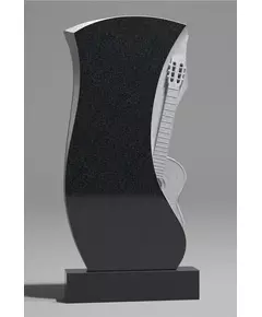 Комплект памятника ДВ28 120*60*7 см, черный Габбро-Диабаз