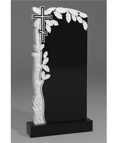 Комплект памятника ДВ29 120*60*7 см, черный Габбро-Диабаз