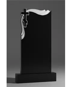 Комплект памятника ДВ3 120*60*7 см, черный Габбро-Диабаз