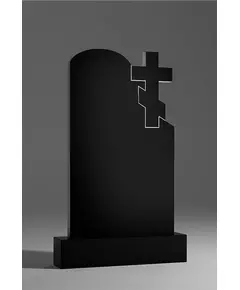 Комплект памятника ДВ4 120*60*7 см, черный Габбро-Диабаз