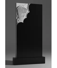 Комплект памятника ДВ5 120*60*7 см, черный Габбро-Диабаз