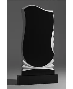 Комплект памятника ДВ7 120*60*7 см, черный Габбро-Диабаз