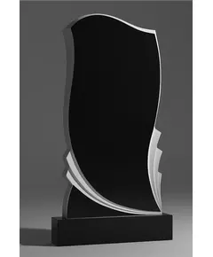 Комплект памятника ДВ8 120*60*7 см, черный Габбро-Диабаз