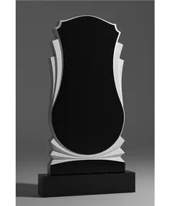 Комплект памятника ДВ9 120*60*7 см, черный Габбро-Диабаз