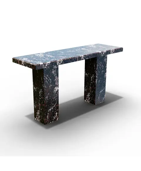 Скамья из гранита Гранатовый амфиболит 100x24.5x5 (столб 40x12x12)