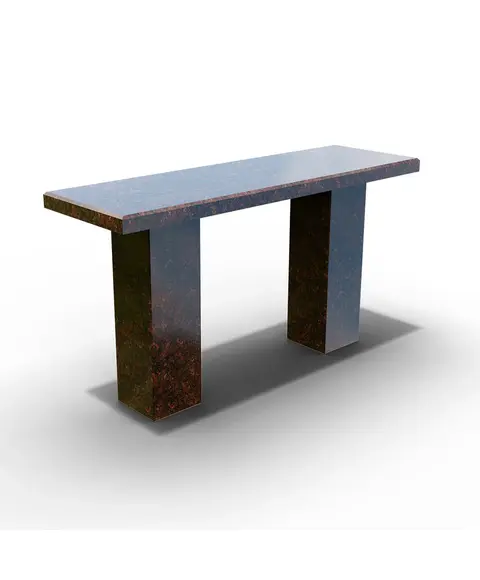 Скамья из гранита Елизовский 100x24.5x5 (столб 40x12x12)