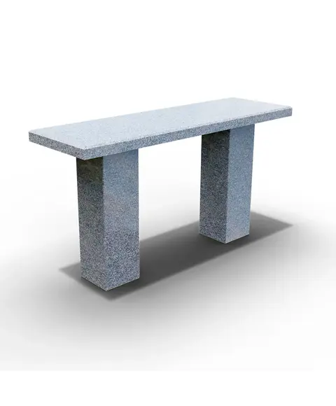 Скамья из гранита Исетский 100x24.5x5 (столб 40x12x12)