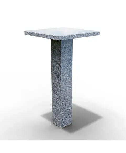 Стол из гранита Исетский 40x40x3 (столб 75x12x12)