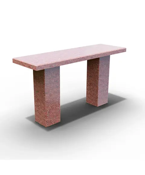 Скамья из гранита Винга 100x24.5x5 (столб 40x12x12)