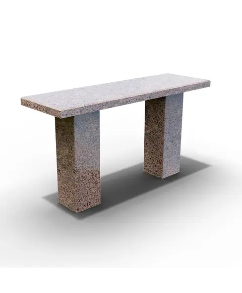 Скамья из гранита Возрождение 100x24.5x5 (столб 40x12x12)