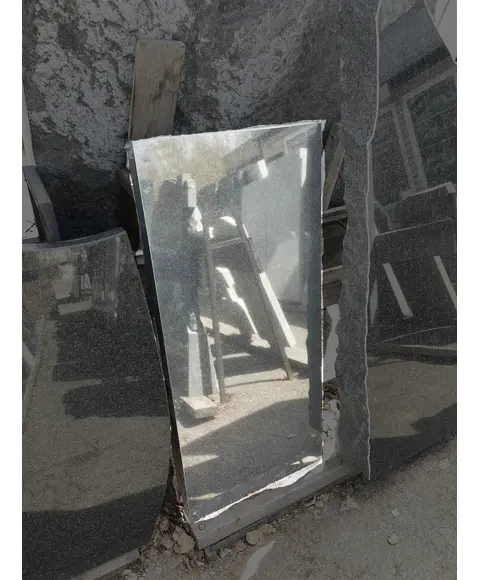 Комплект памятника Г83 100*45*5 см, черный гранит Габбро-Диабаз полированный